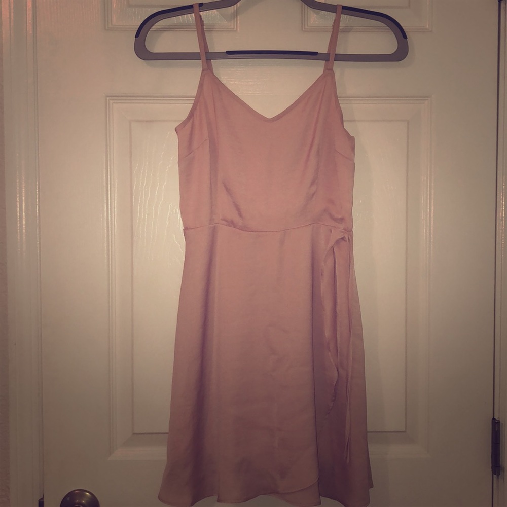 Pink short mini dress